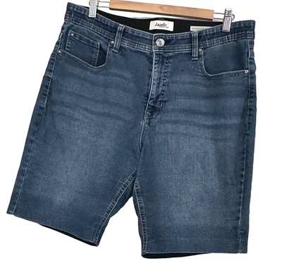 Bermudas de mezclilla Angels Forever Young Signature elásticas azules talla 16 Foto 1 de 4