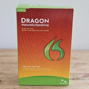Dragon Naturally Speaking 12 Home Edition Speech Recognition Software w/ Mic NEW - Picture 1 of 5