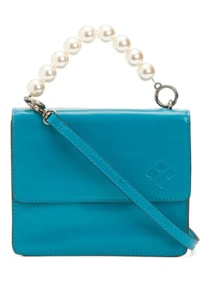 New Patricia Nash Leather Veolia Crossbody  Handbag Pearl Top Handle Turquoise - Image 1 of 4