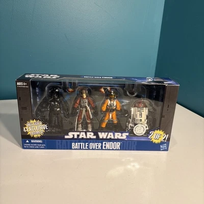 Star Wars 3.75 BATTLE OVER ENDOR Set 2 of 2 TRU 2010 Exclusive Hasbro New loose - Image 1 of 3