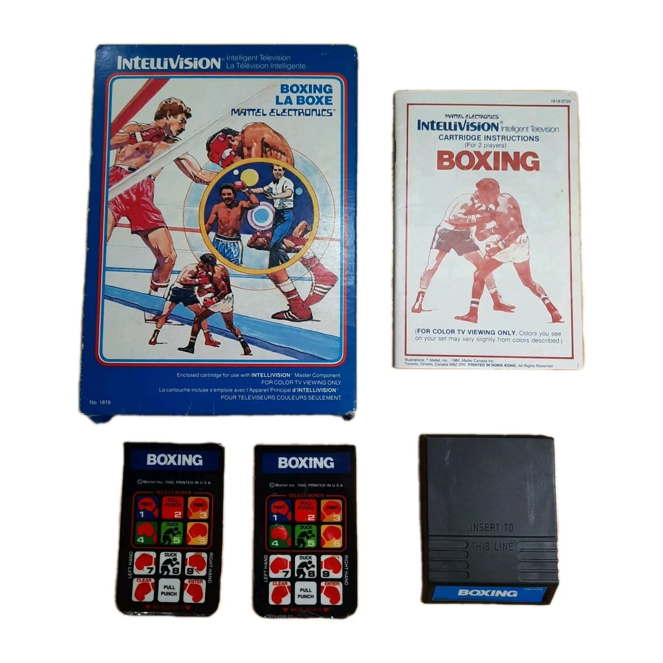 Vintage 80s Mattel Electronics Intellivision Boxing Game 1980 Complete In Box - Image 1 of 4
