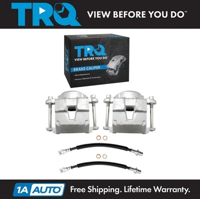 TRQ Front Brake Caliper Set For 00-03 Chevrolet S10 GMC Sonoma 2000 Isuzu Hombre - Image 1 of 4