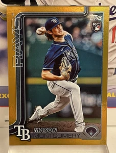 Serie 2 de béisbol Topps 2025 - Mason Montgomery RC #369 - Lámina arco iris dorada/50 - Imagen 1 de 4