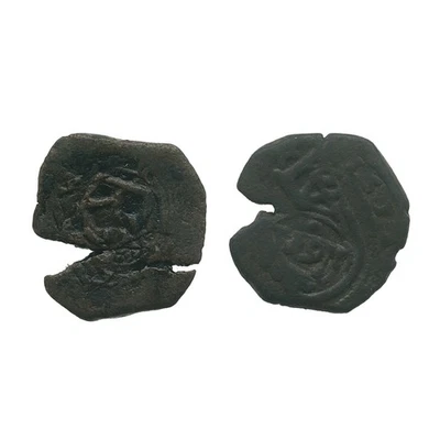 2 Monedas Cobre España Colonial Pirata Cob Tesoro Años 1500-1700 Buen Detalle Foto 1 de 2