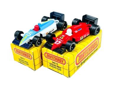 Matchbox Superfast (2) Varied MB74 Grand Prix Racing Cars w/Yellow Grid Boxes - Image 1 of 4