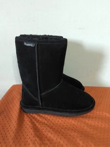 Stivali donna Bearpaw neri scamosciati metà polpaccio taglia 6 - Foto 1 di 7