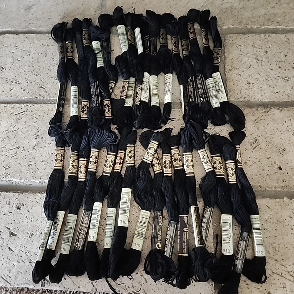 DMC 6-Strand Embroidery Cotton Floss Black (117-310)