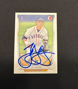 JD Davis - signierte 1. Bowman Karte - 2014 Bowman Draft #DP81 (RC) Astros Autogramm - Bild 1 von 3