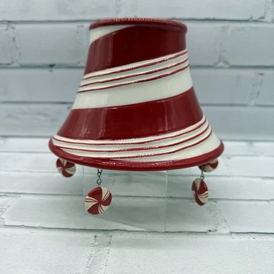 Yankee Candle Topper Shade Candy Cane Peppermint Swirl Hanging Charms Christmas - Image 1 of 4