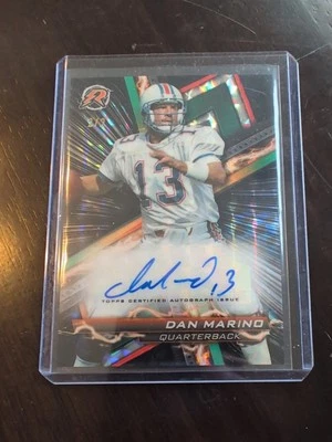 2023 年 Topps 复合复兴亲笔签名 Dan Marino RA-DMA 黑色编号 /2! — 第 1/4 张图片