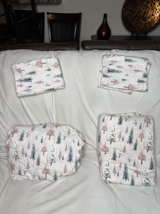 Pottery Barn Winter Wonderland Fitted Flannel Queen sheet Set & 2 Pillowcases - Picture 1 of 5