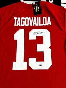 Tua Tagovailoa Signed Jersey Nike Alabama Miami Dolphins Fanatics Certified - Picture 1 of 2