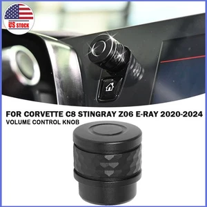 For Corvette C8 2020~2025 Central Console Volume Audio Control Power Knob~ Black - Picture 1 of 15