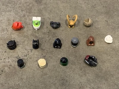 Lego Minifigure Hats Hoods Helmets Assorted Figs Lot Of 15 - Image 1 of 4