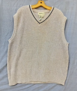 Vintage Eddie Bauer Pullover Sweater Weste Made in USA 100% Baumwolle Herren Large - Bild 1 von 4