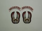 1/12 Scale Warriors Wing Skull & Rocker Fabric Patches for 6 inch action figures