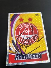 BARRY ROBSON SIGNED ABERDEEN SPL MATCH ATTAX TRADING CARD 2017/18