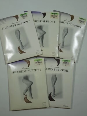 5 PARES DE PANTIMEDIAS NUEVAS ANTIGUAS STOCK JCPENNEY PURA CARICIA SOPORTE TRANSPARENTE ~ PROMEDIO Foto 1 de 4