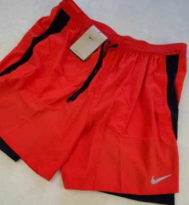 NEW Nike Stride 2-in-1 Lined Running Athletic 7" Shorts Men's M Red DM4757-657🔥 - Image 1 of 4