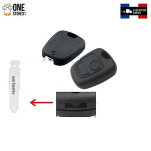 Boîtier Coque télécommande clé plip pour Peugeot 106 107 206 207 307 9.5 mmx2.5 - Imagen 1 de 2