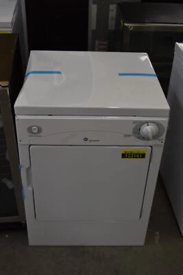 GE DSKP333ECWW 24" White Portable Front Load Electric Dryer NOB #123161 BP SALE - Image 1 of 4