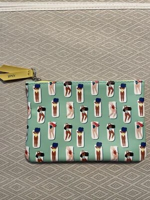 Estuche de Maquillaje Bolsa Ipsy Glam Junio 2020 (Solo Bolsa, Sin Productos) Verde Menta NUEVO Foto 1 de 2