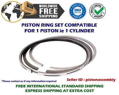 92mm STD Piston Rings Set fits for GM 22548439 QUAD-4 LGO Achieva Skylark 2254c - Image 1 of 4