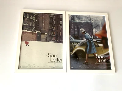 Saul Leiter Framed poster leaflet Art street fashion A4 photograph white Snow - Image 1 of 4
