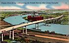 Passaic River Bridge Under Passing The Pulaski Skyway, Nj Turnpike Postcard A54