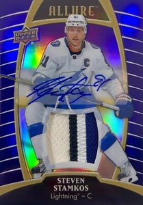 Steven Stamkos autographed GU 2020 Upper Deck card 8/10 NHL Tampa Bay Lightning - Picture 1 of 2