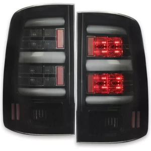 For Dodge Ram 1500 2500 3500 2009-2018 Tail Lights Rear Brake Lamps LED Black - Picture 1 of 11