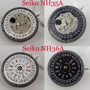 NH35/NH36/NH34 Automatic Mechanical Movement Date/Day Hacking 3/3.8/4/9 o'clock