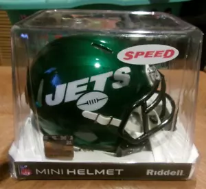 New York Jets 2019 Throwback Speed Mini Helm Riddell Brandneu NFL Hologramm - Bild 1 von 6