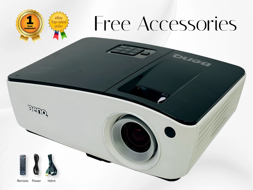 BenQ MX723 DLP Projector 3700 Lumens Built‑In 10W Speaker 2160p 1 Year Warranty - Image 1 of 4