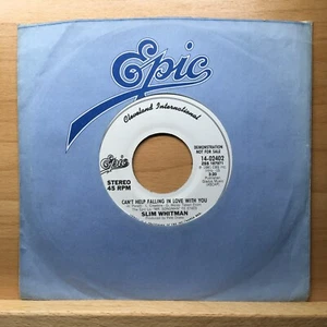 SLIM WHITMAN - CAN'T HELP FALLING IN LOVE WITH YOU 7" VINYL DEMO (EX) - Picture 1 of 6