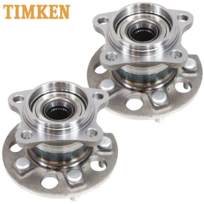 Pair Timken Rear Wheel Bearing & Hub For 07 08 09 Lexus RX330 RX350 4WD 512284 - Image 1 of 4