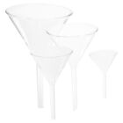 4pcs Science Experiment Funnels Clear Glass Filling Funnels Laboratory