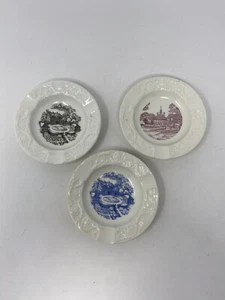 Wedgwood of Etruria England Ashtrays Tryon Palace and Governor's Mansion NC - Picture 1 of 8