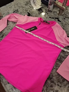 JACK SMITH Women's hot pink Long Sleeve Rash Guard  NWT - Picture 1 of 6