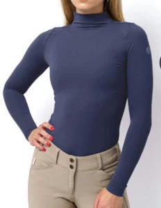 Chloe High Collar Technical Top - Ink - Ladies - Picture 1 of 3