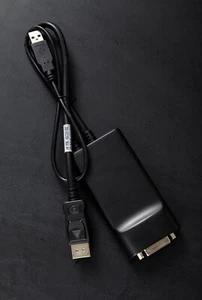 DisplayPort to DVI Adapter USB Power HP BizLink 492329-002 BZL-KS10008 New Bulk - Picture 1 of 7