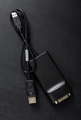 DisplayPort to DVI Adapter USB Power HP BizLink 492329-002 BZL-KS10008 New Bulk - Image 1 of 4