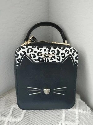 Bolso Bandolera Kate Spade Daisy Vanity Maullido Gato Cuero Cartera con Asa Superior Nuevo con Etiquetas Foto 1 de 2