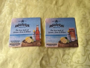 Collectable drink coasters x 2 Different ANGOSTURA (K x 4) - Picture 1 of 2