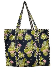 Bolso de Mano Indio Estampado Floral para Mujer Bolso de Mano Acolchado Bolso de Hombro Bolso de Compras - Imagen 1 de 4