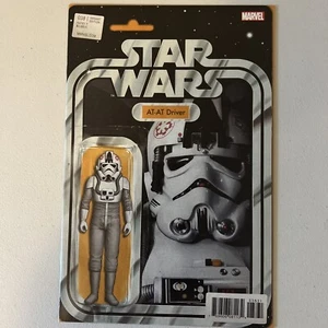 Star Wars #38 AT-AT Driver Action Figure Variant Marvel Comic NEW NM 2017 JTC - Picture 1 of 2