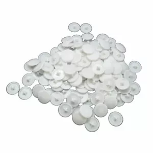 Tapas de cabeza de tornillo Pozi de plástico blanco a presión, elige la cantidad - Imagen 1 de 1