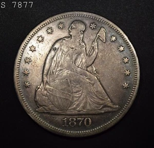 1870 Liberty Seated Dollar "XF" *Free SH After 1st Item* - Picture 1 of 2