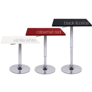 Neuf ! Moderne Carré Réglable Tabouret De BAR Ventre Table - Ajustant Hauteur - Photo 1 sur 4