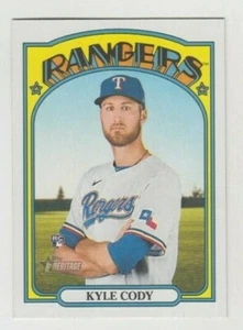 (10) Kyle Cody 2021 Topps Heritage High Number Rookie LOTE #612 TEXAS RANGERS - Imagen 1 de 1